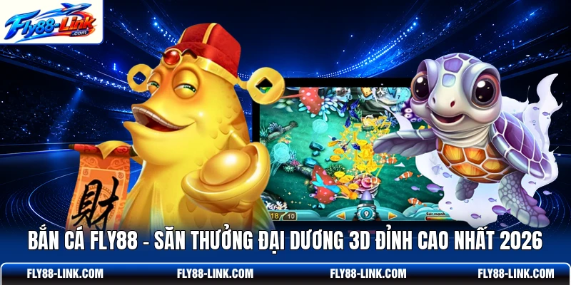 Bắn Cá FLY88 - Săn Thưởng Đại Dương 3D Đỉnh Cao Nhất 2026