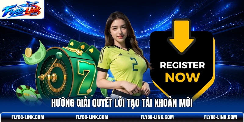 Hướng giải quyết lỗi tạo tài khoản mới